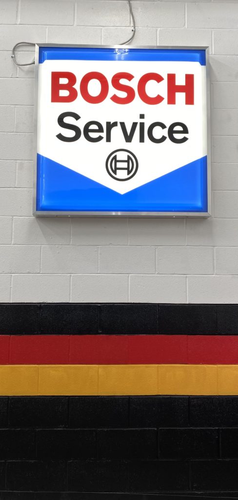 bosch service sign
